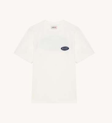 Camiseta Autry blanca logotipo marino